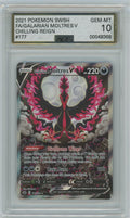 AGS (GEM-MT 10) Galarian Moltres V #177 - Chilling Reign (#00048368)