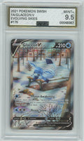 AGS (MINT+ 9.5) Glaceon V #175 - Evolving Skies (#00048387)