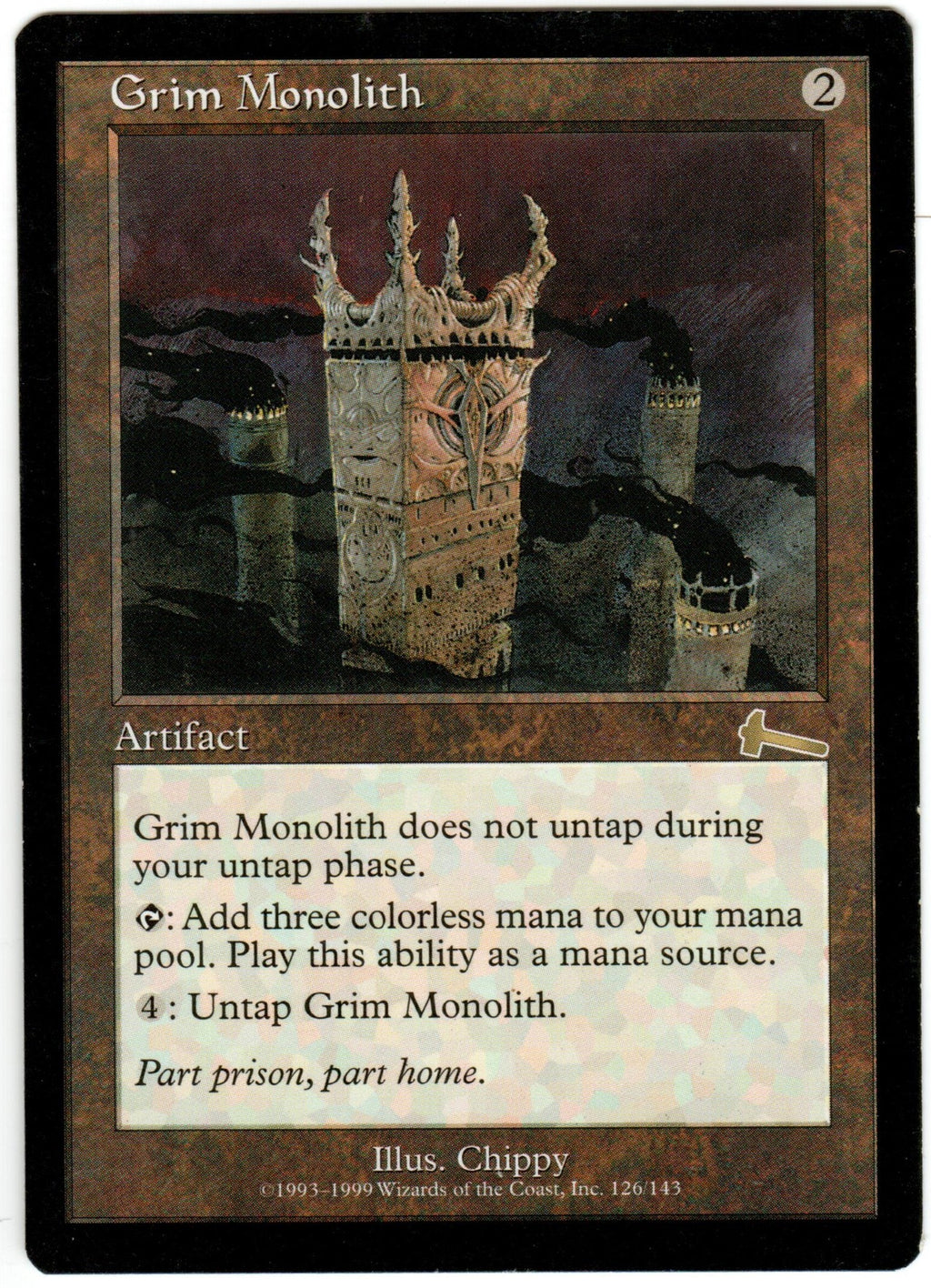 Scan HV-0121 - Grim Monolith - Urza's Legacy