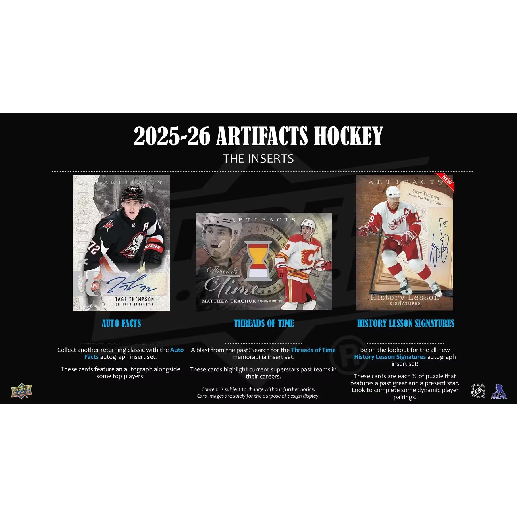2025-2026 UPPER DECK ARTIFACTS HOCKEY