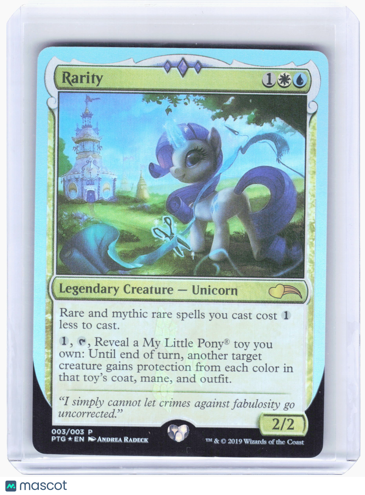 2019 Magic: The Gathering—Rarity #003/003 Ponies: The Galloping (PTG)—Promo Foil