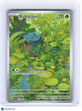 2023 Pokemon—Bulbasaur #166/165 Scarlet & Violet 151—Illustration Rare Foil