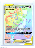 2019 Pokemon—Mewtwo & Mew GX (Secret) #242/236 Unified Minds—Secret Rare Rainbow