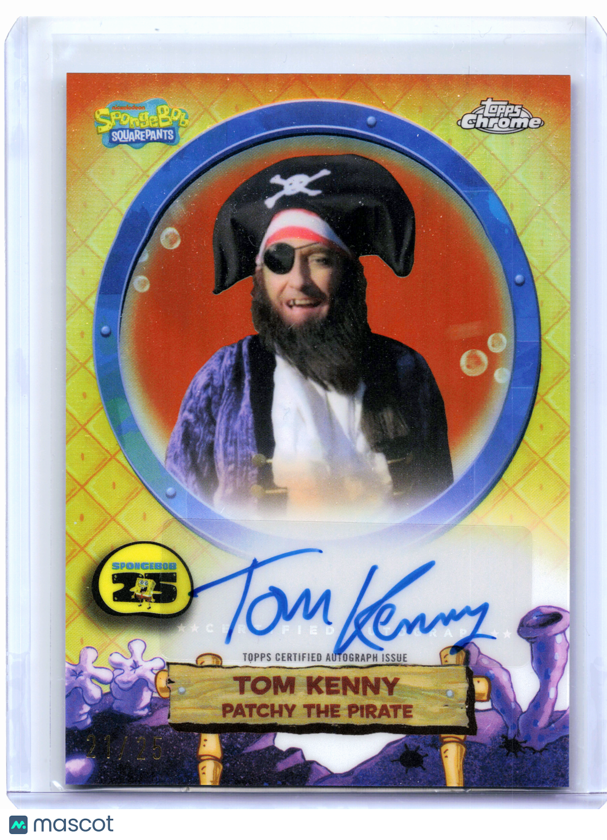 2025 Topps 25th Anniversary SpongeBob—Tom Kenny Autograph 21/25 #SA-PP