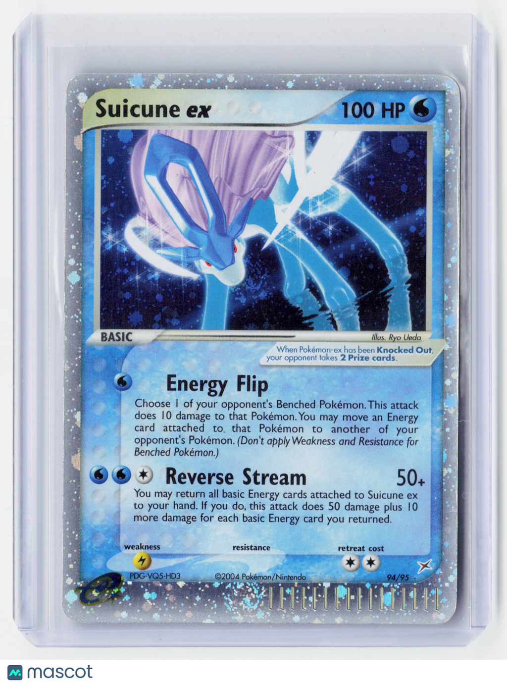 2004 Pokemon—Suicune ex #94/95 Team Rocket Returns—Rare Holo (MP)