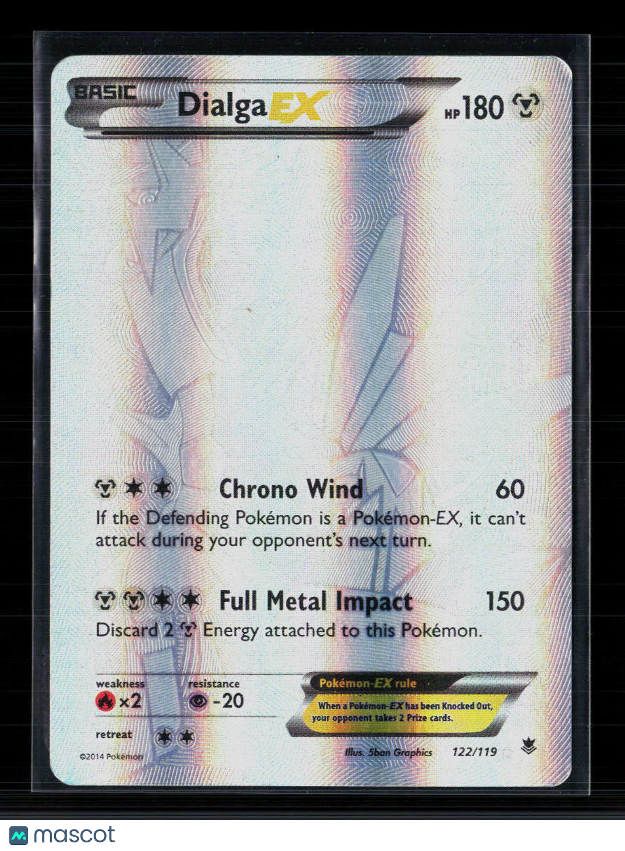 Pokemon 2014 Phantom Forces Dialga EX SR #122/119
