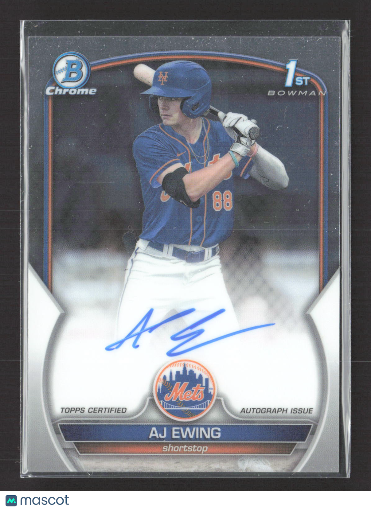 2023 Topps Bowman Chrome AJ Ewing #CDA-AE 1st Bowman Auto