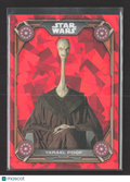 2023 Topps Chrome Star Wars Sapphire Jedi Council #JC-6 Yarael Poof Red