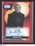 Topps Star Wars Finest Domhnall Gleeson as General Hux Red Auto /5 #FA-DG