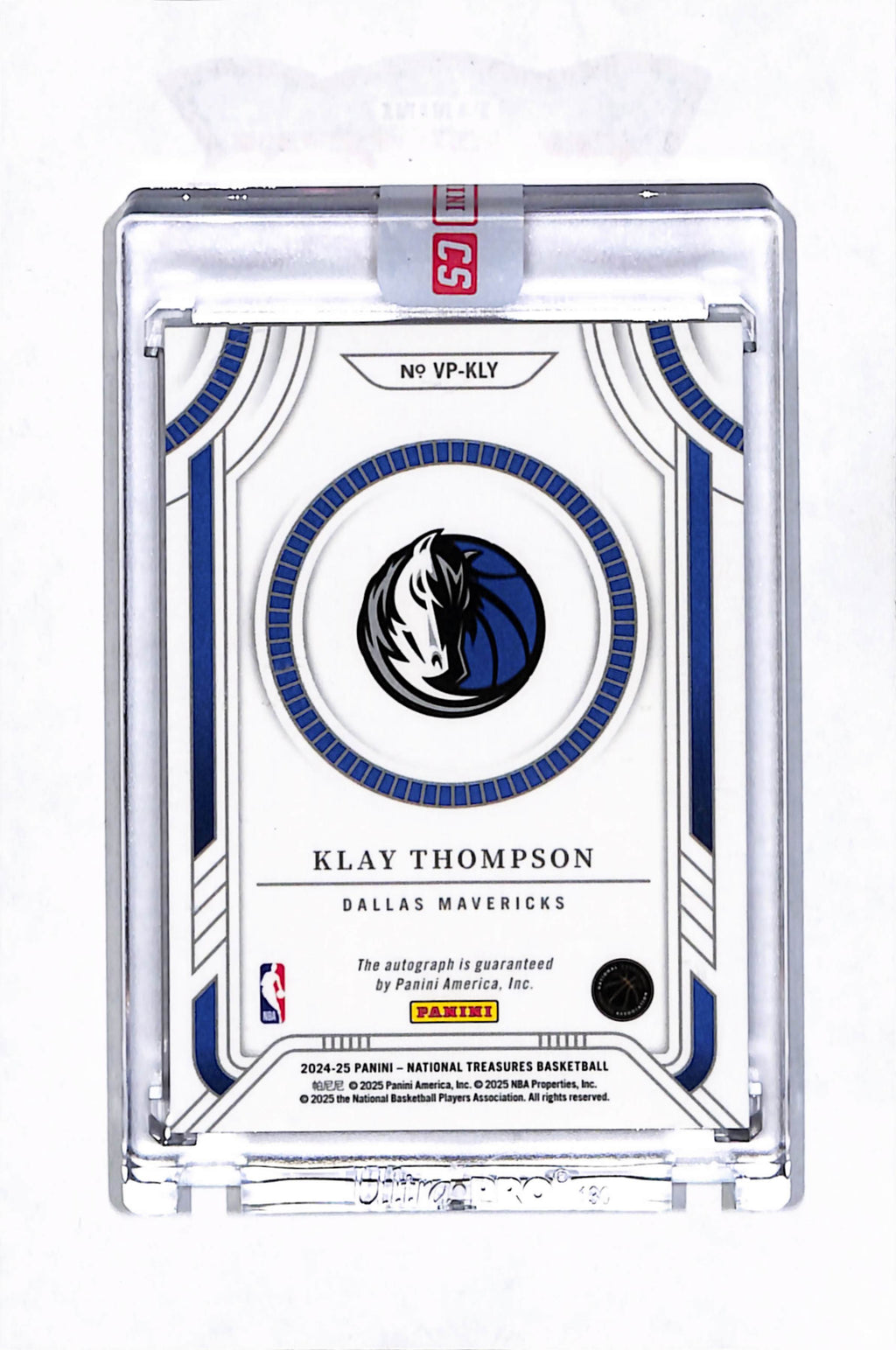 2025 Panini National Treasures Viewpoint Klay Thompson #VP-KLY /25 Auto