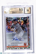 2019 Topps Chrome Rookie Auto XFractor Pete Alonso #RDAPA BGS 9.5 Auto 10 /125