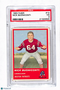 1963 Fleer Nick Buoniconti #10 PSA 3