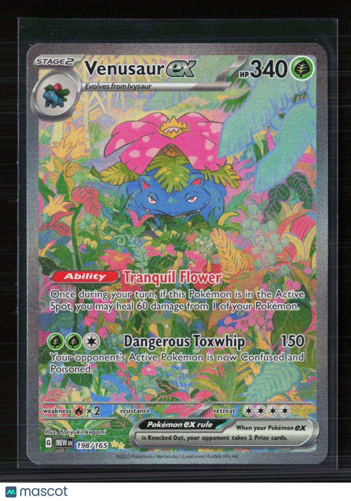 Pokemon 2023 Scarlet & Violet 151 Venusaur EX SAR #198/165