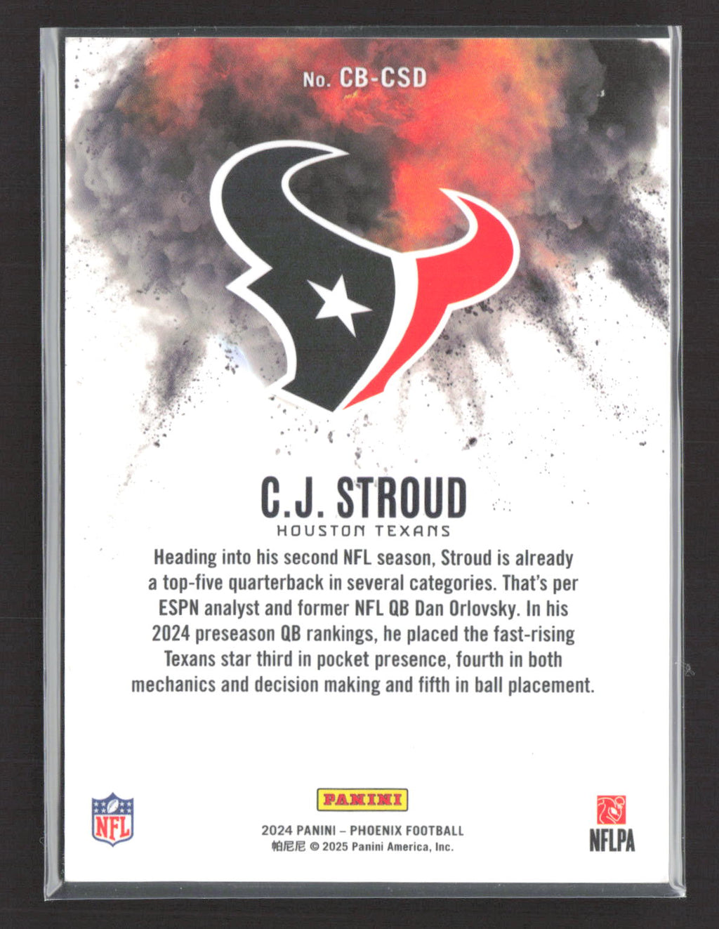 2025 Panini Phoenix Football Color Blast C.J. Stroud #CB-CSD