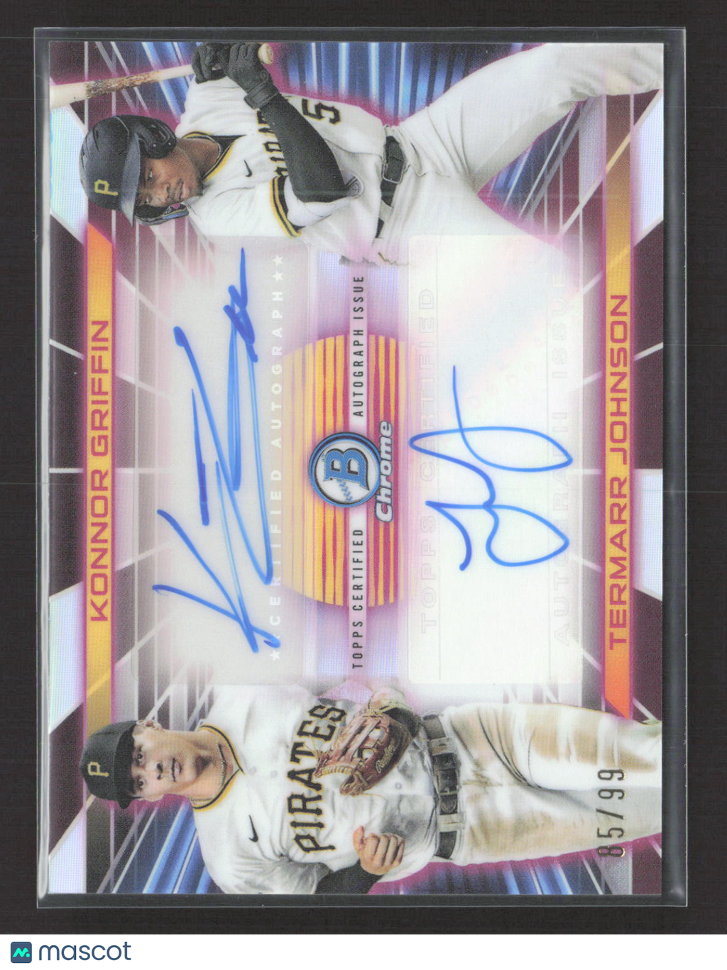 2024 Bowman Draft Chrome Termarr Johnson Konnor Griffin Refractor 85/99 Auto