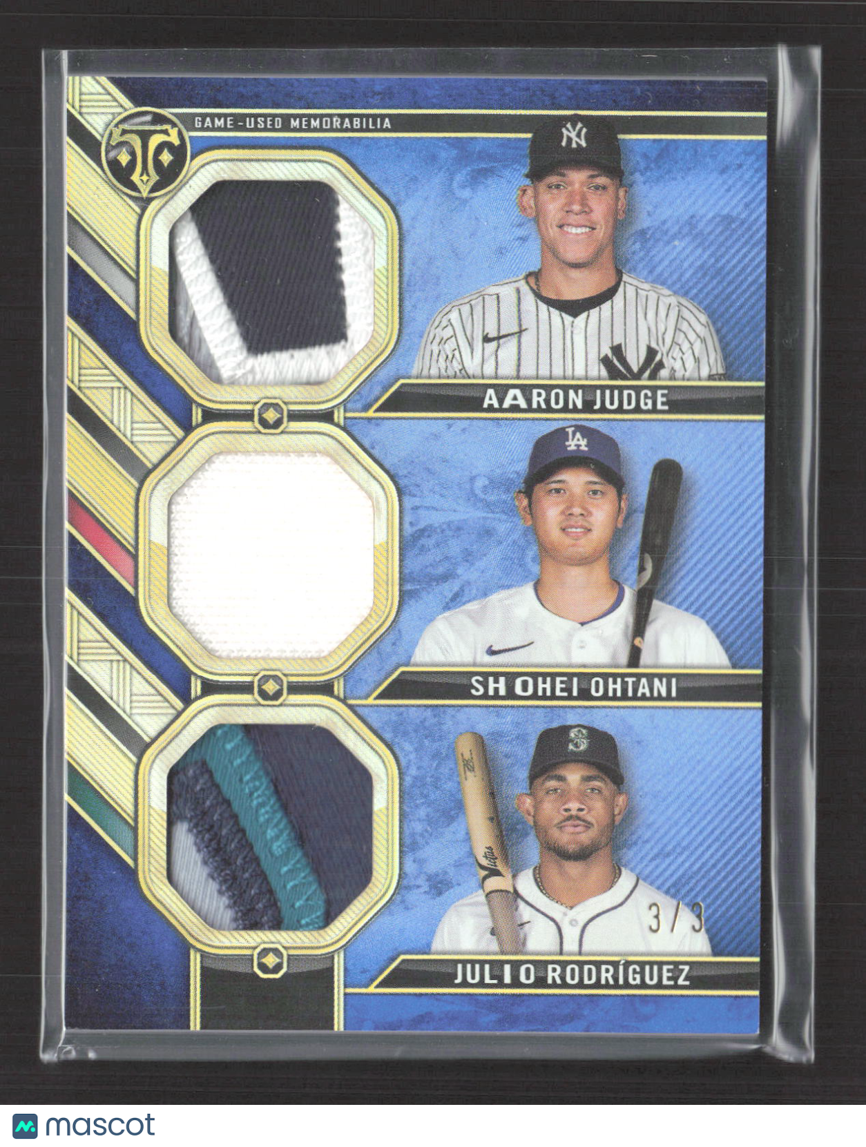 2024 Topps Triple Threads Julio Rodríguez Shohei Ohtani Aaron Judge Patch /3