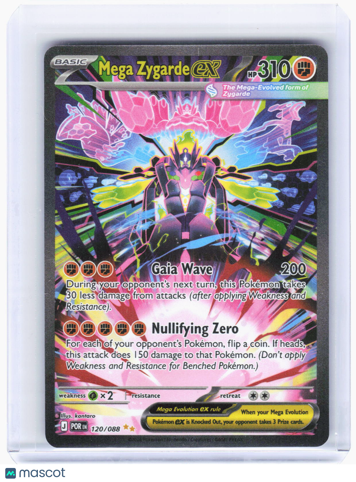 2025 Pokemon—Mega Zygarde ex #120/88 Perfect Order—SIR Holo