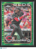 2024 Topps Chrome Elly De La Cruz #44 Green Sonar Refractor RC /99