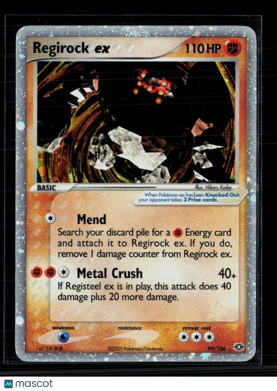 Pokemon 2005 EX Emerald Regirock EX #99/106