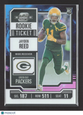 2024 Panini Contenders Optic Prizm Jayden Reed #76 Nebula RC 02/02