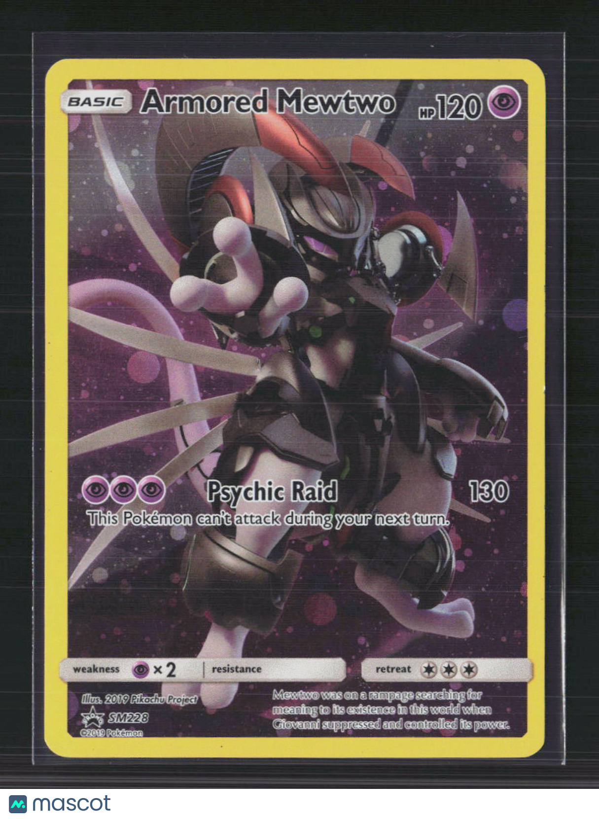 Pokemon 2019 SM Promos Armored Mewtwo FA #SM228
