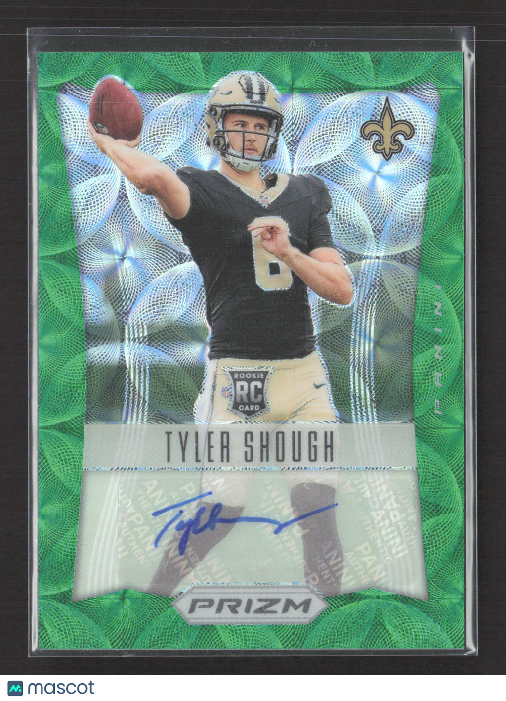 2025 Panini Prizm Tyler Shough #RSI-TSH Green Scope 08/75 RC Auto