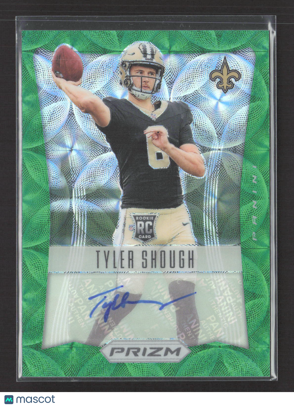 2025 Panini Prizm Tyler Shough #RSI-TSH Green Scope 08/75 RC Auto