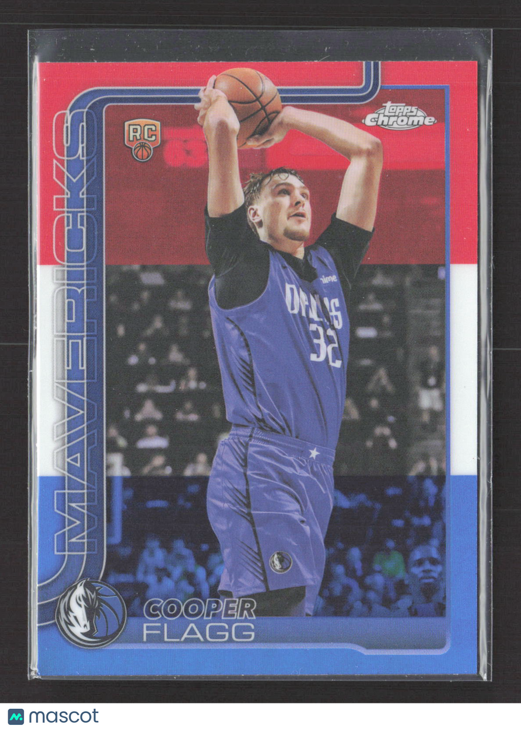 2025 Topps Chrome Cooper Flagg #251 RC Red White & Blue