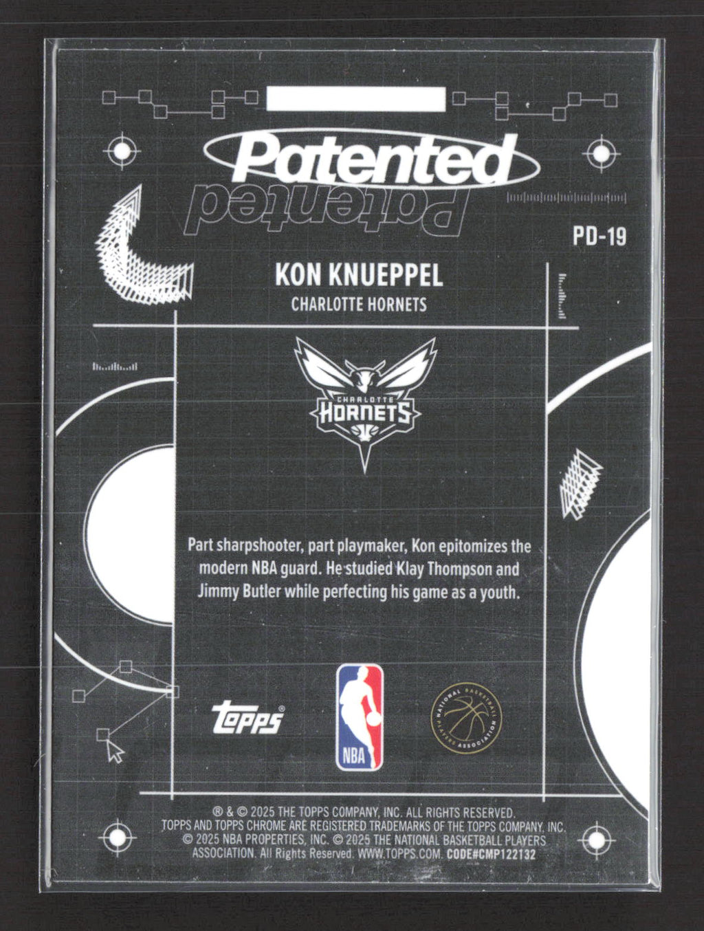 2025 Topps Chrome Basketball Patented Kon Knueppel #PD-19 RC