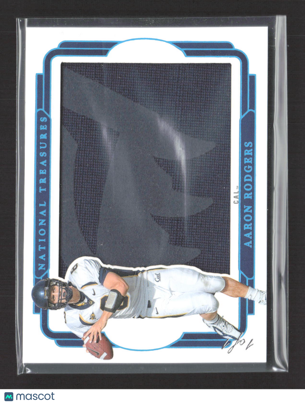 2025 Panini National Treasures Collegiate Aaron Rodgers #SIL-ARS 1/1 Patch
