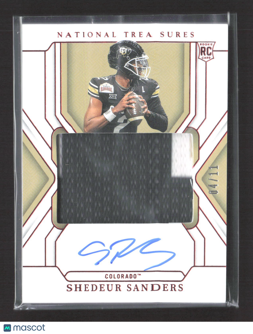 2025 National Treasures Collegiate Shedeur Sanders #51 04/11 RC Patch Auto