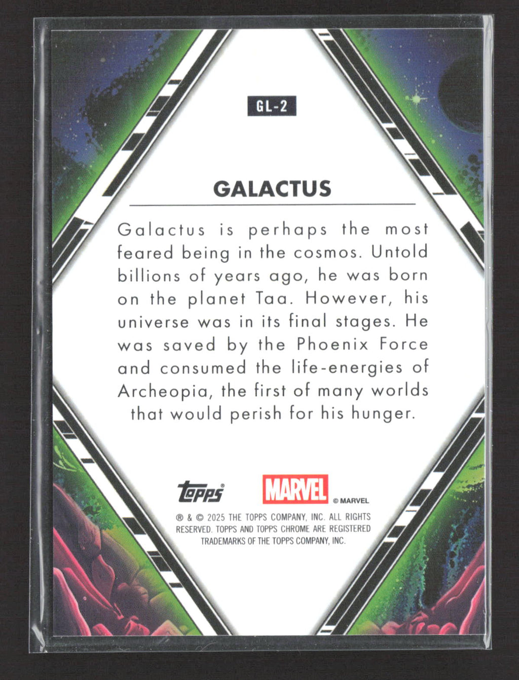 2025 Topps Chrome Marvel Galactic Legends 5/5 #GL-2 Galactus Red Wave