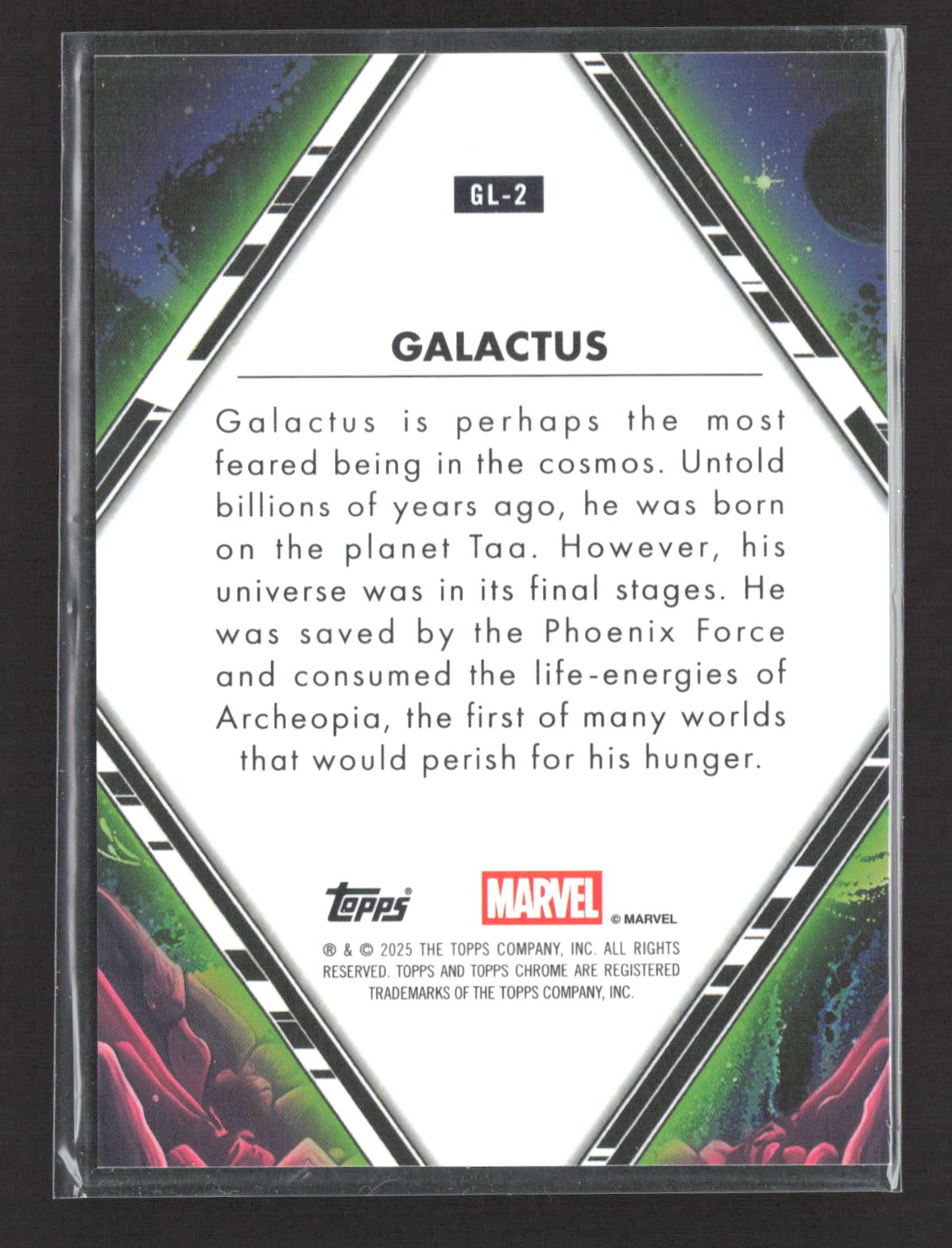 2025 Topps Chrome Marvel Galactic Legends 5/5 #GL-2 Galactus Red Wave