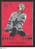 2023 Metal Universe Precious Metal Gems Retro PMG Auston Matthews #RT10 Red /100