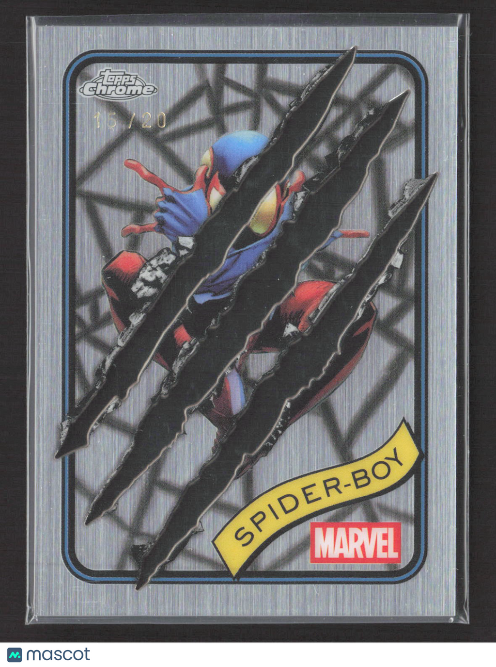 2025 Topps Chrome Marvel #57 Spider Boy Clawed /20