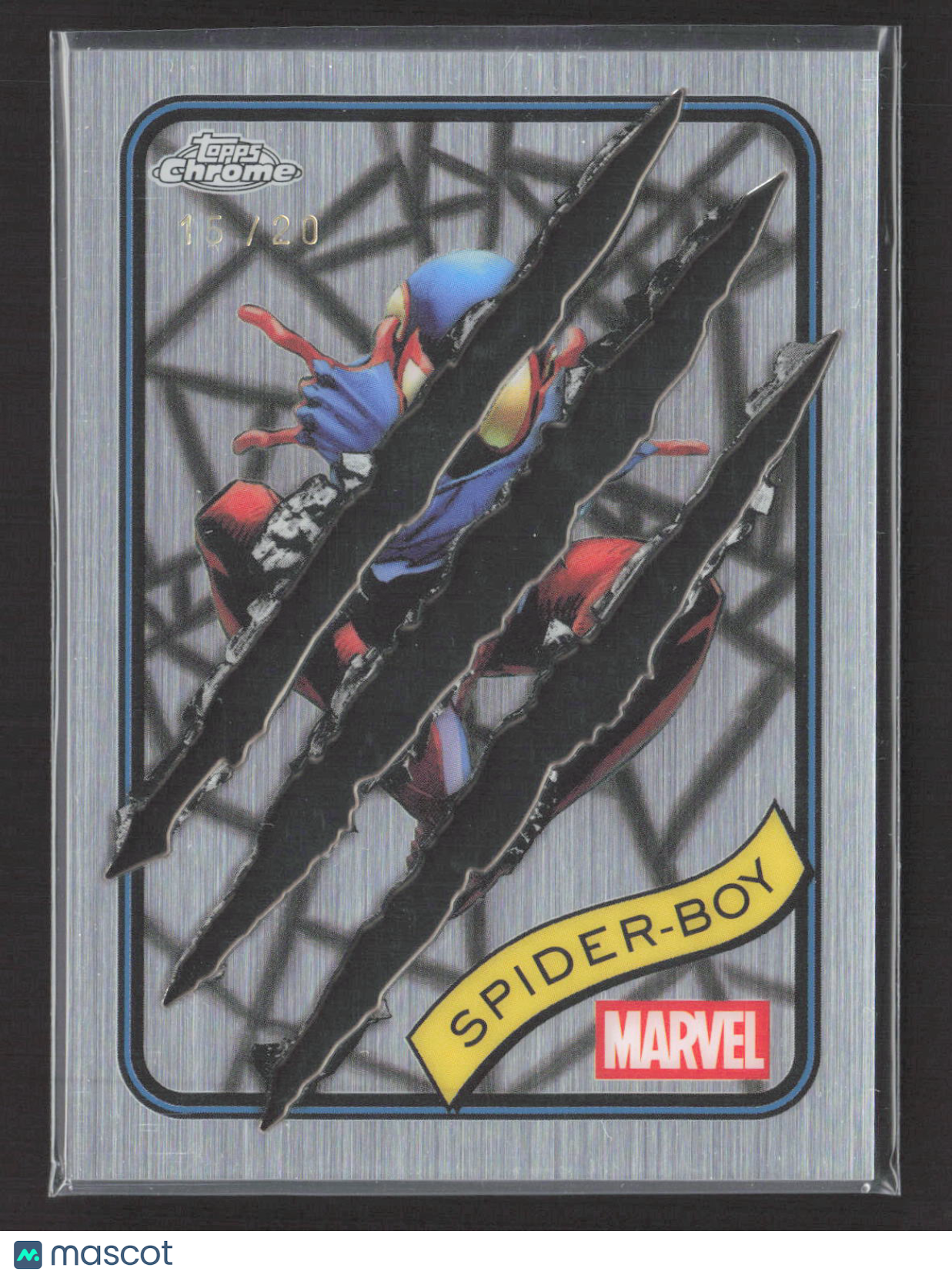 2025 Topps Chrome Marvel #57 Spider Boy Clawed /20
