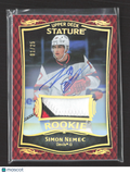 2025 Upper Deck Stature Simon Nemec #45 Auto Patch Red 01/25