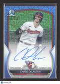 2023 Bowman Chrome Chase DeLauter #BMA-CD Blue Mojo Refractor /150 Auto
