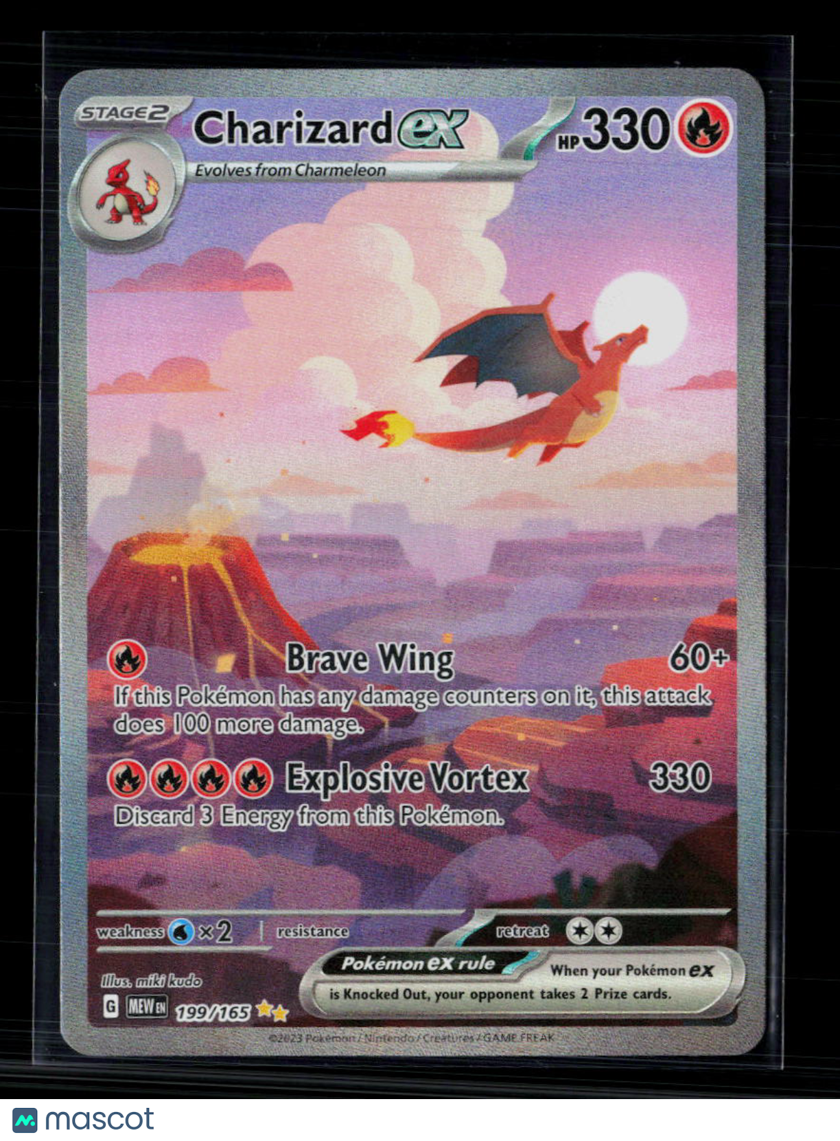 Pokemon 2023 Scarlet & Violet 151 Charizard EX SAR #199/165