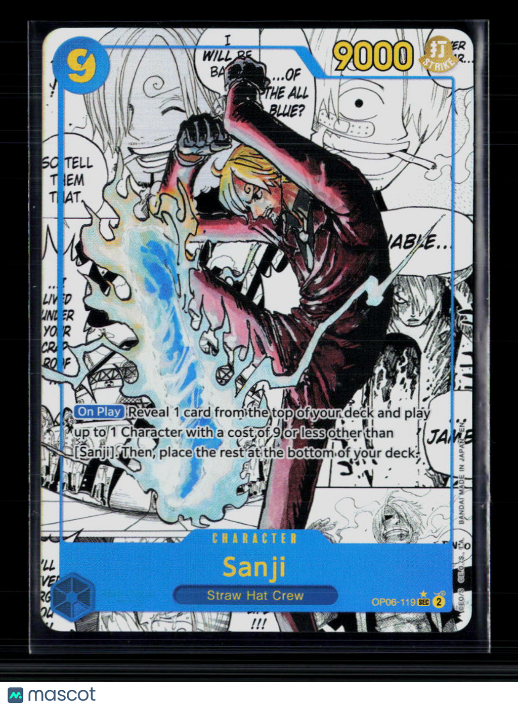 One Piece Sanji Manga Premium Booster -The Best- Vol. 2 SEC • OP06-119 Foil