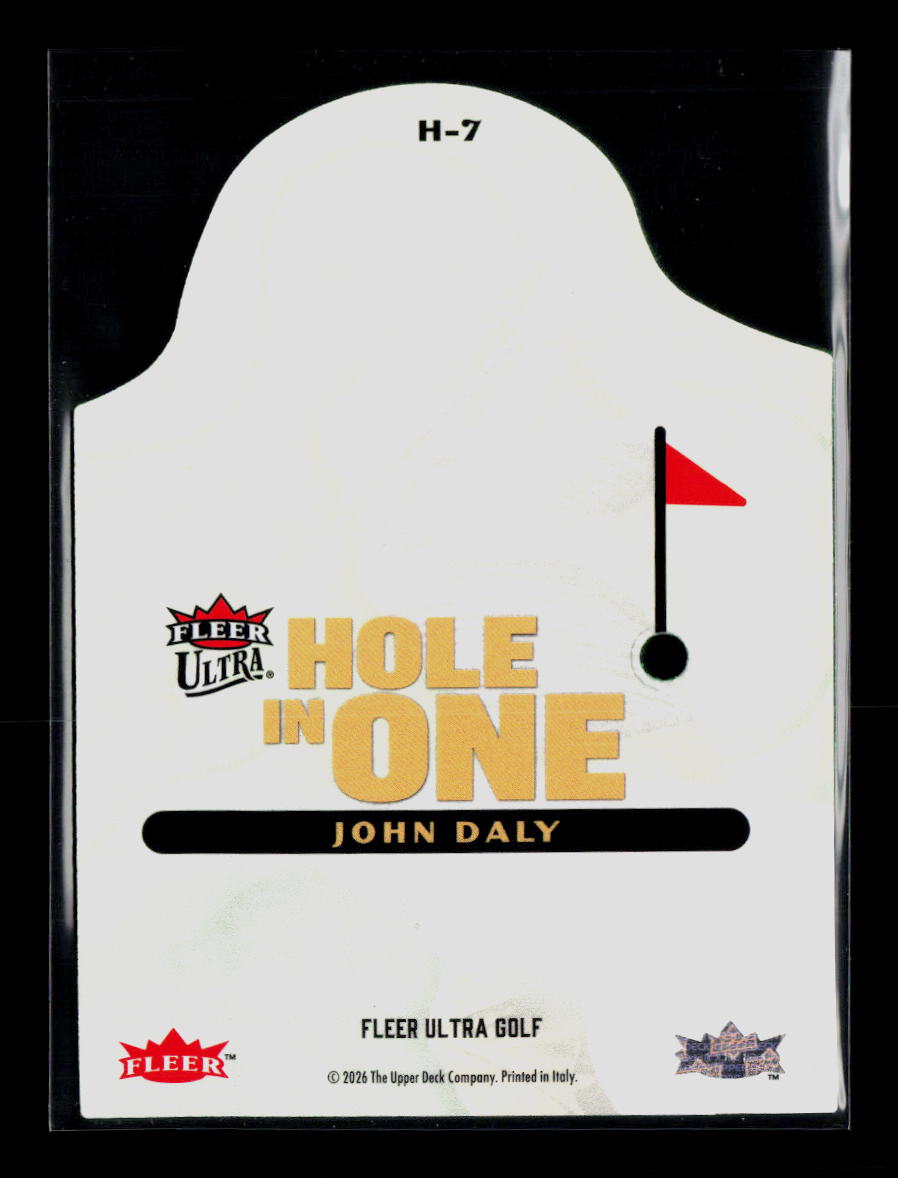 2026 Fleer Ultra Golf Hole in One John Daly #H-7 Die-Cut Case Hit