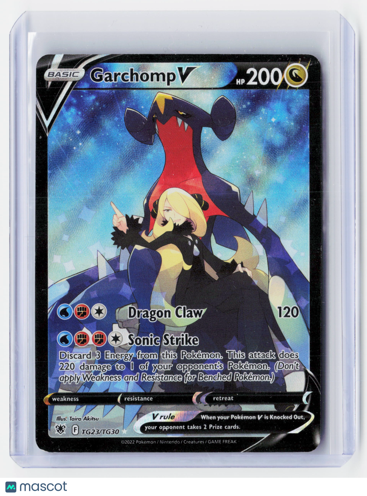 2022 Pokemon—Garchomp V #TG23/TG30 Astral Radiance T.G.—Ultra Rare Holo (LP)