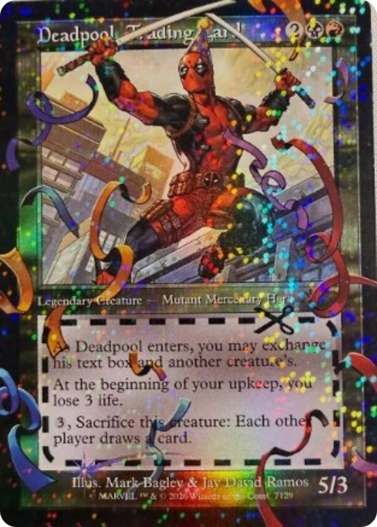 Deadpool, Sammelkarte (7129) (Pool Party Foil) [Secret Lair Drop Series]
