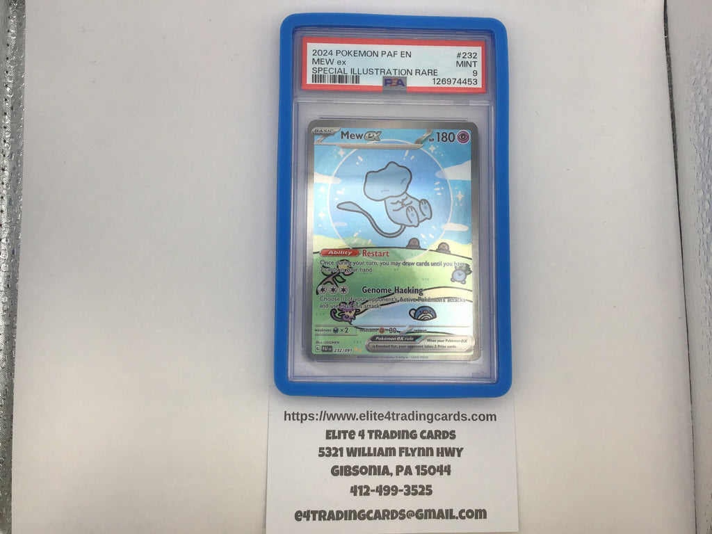 Mew ex #232 Pokemon Paldean Fates (PSA 9)