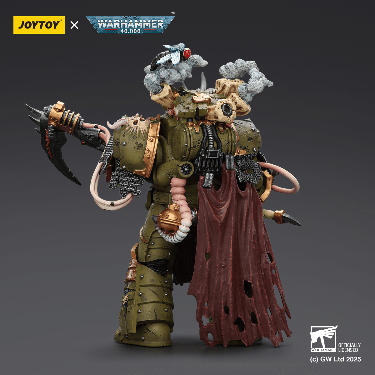 Death Guard Deathshroud Terminator 1 with Manreaper and Plaguespurter Gauntlet