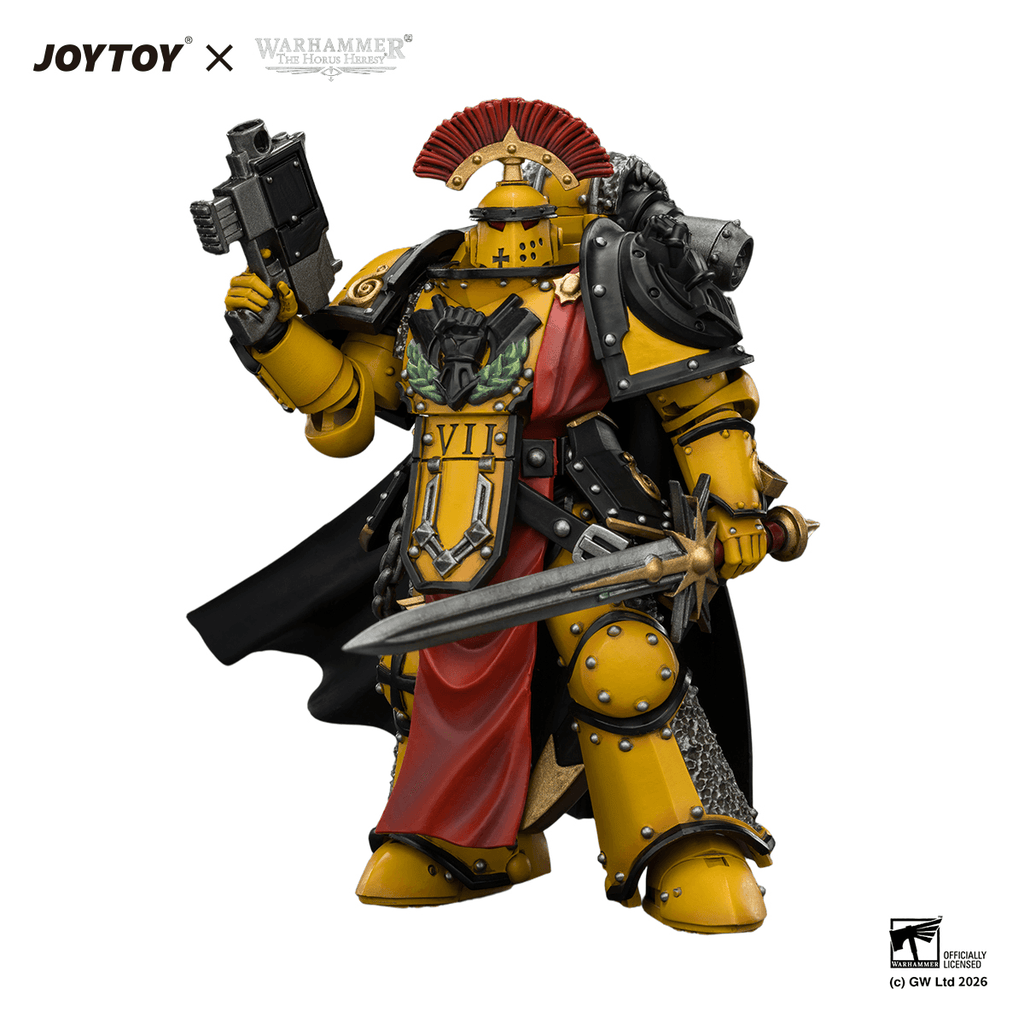 Imperial Fists Legion Praetor in Mk III Armour with Power Sword and Bolt Pistol