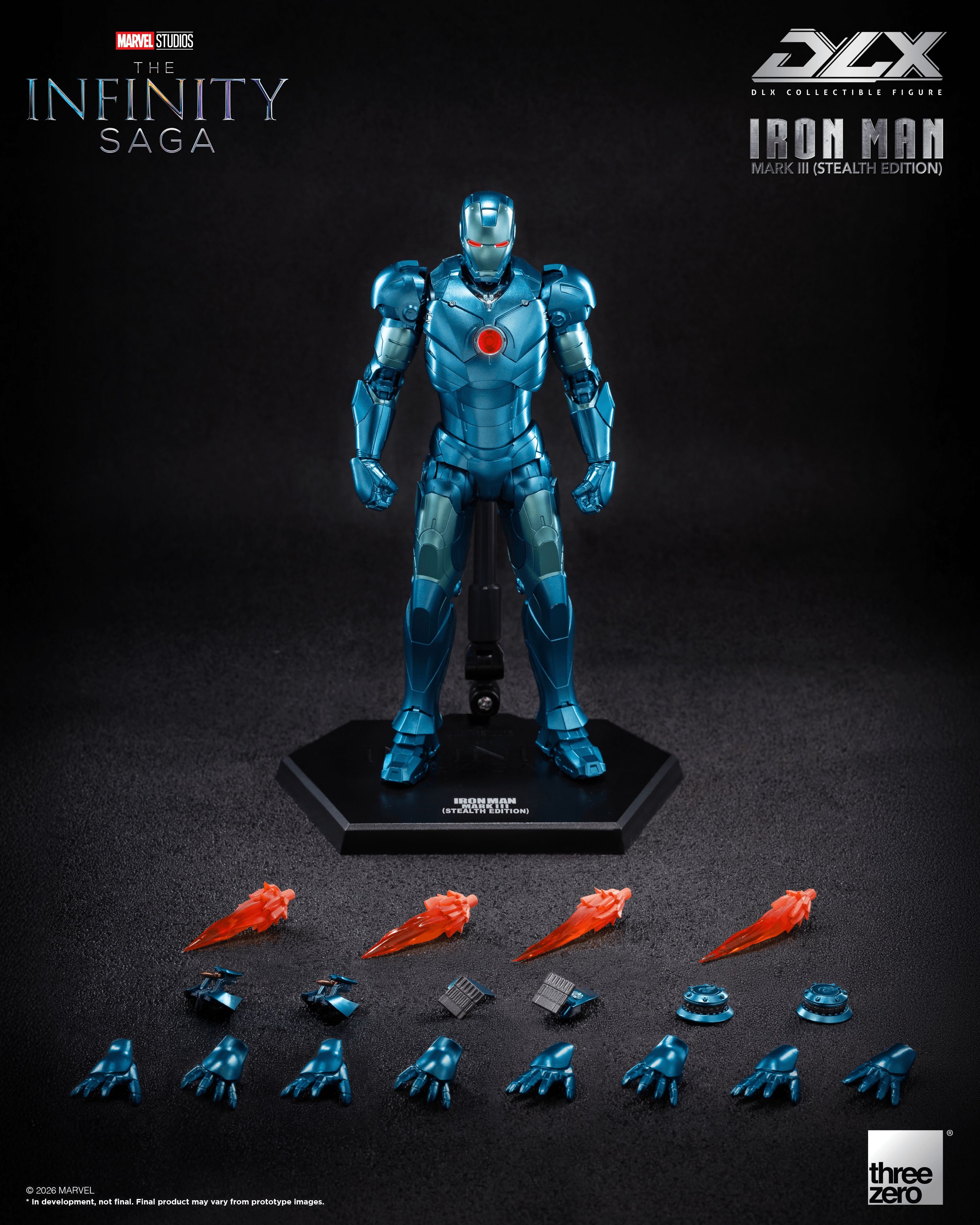Marvel Studios: The Infinity Saga - DLX Iron Man Mark 3 (Stealth Edition)