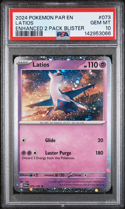 PSA 10 LATIOS ENHANCED 2 PACK BLISTER