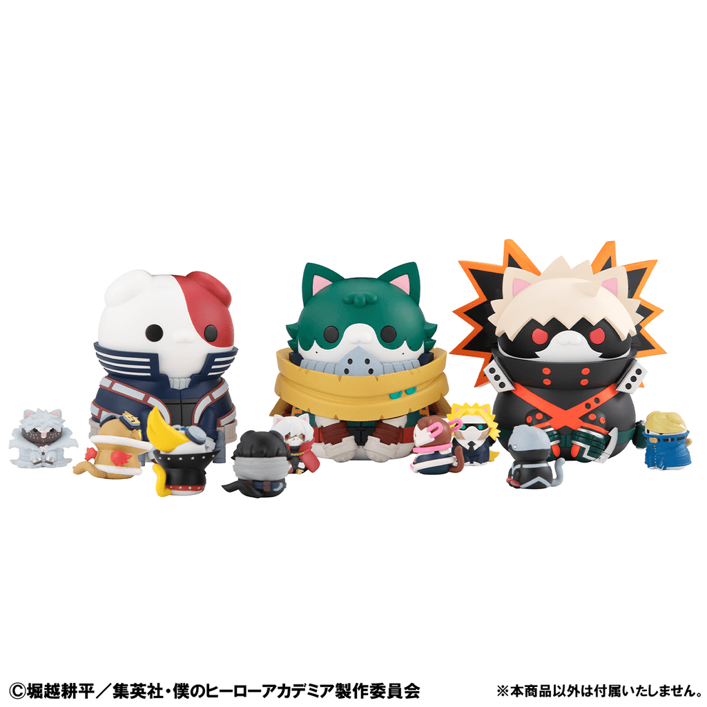 MEGA CAT PROJECT My Hero Academia Nyanto! The Big Heroaca Cats Series Midoriya &amp; Bakugo &amp; Todoroki set 【with gift】