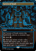 FOIL Cavern of Souls (0410c) (Borderless) (LCI-410C) - The Lost Caverns of Ixalan - Magic The Gathering